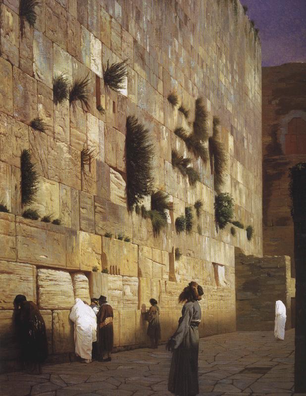 Jean - Leon Gerome Solomon Wall, Jerusalem oil painting picture